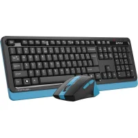Комплект клавиатура + мышь A4Tech Fstyler FG1035 (черный/синий) фото 1